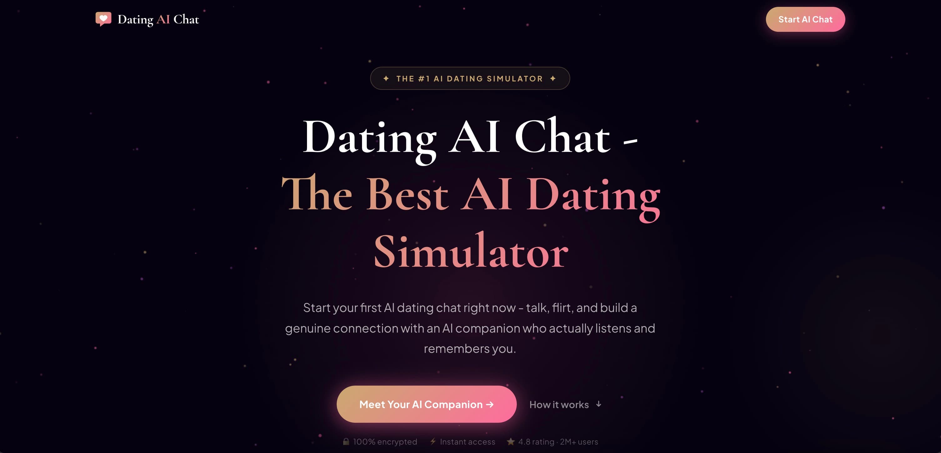 DatingAI interface screenshot
