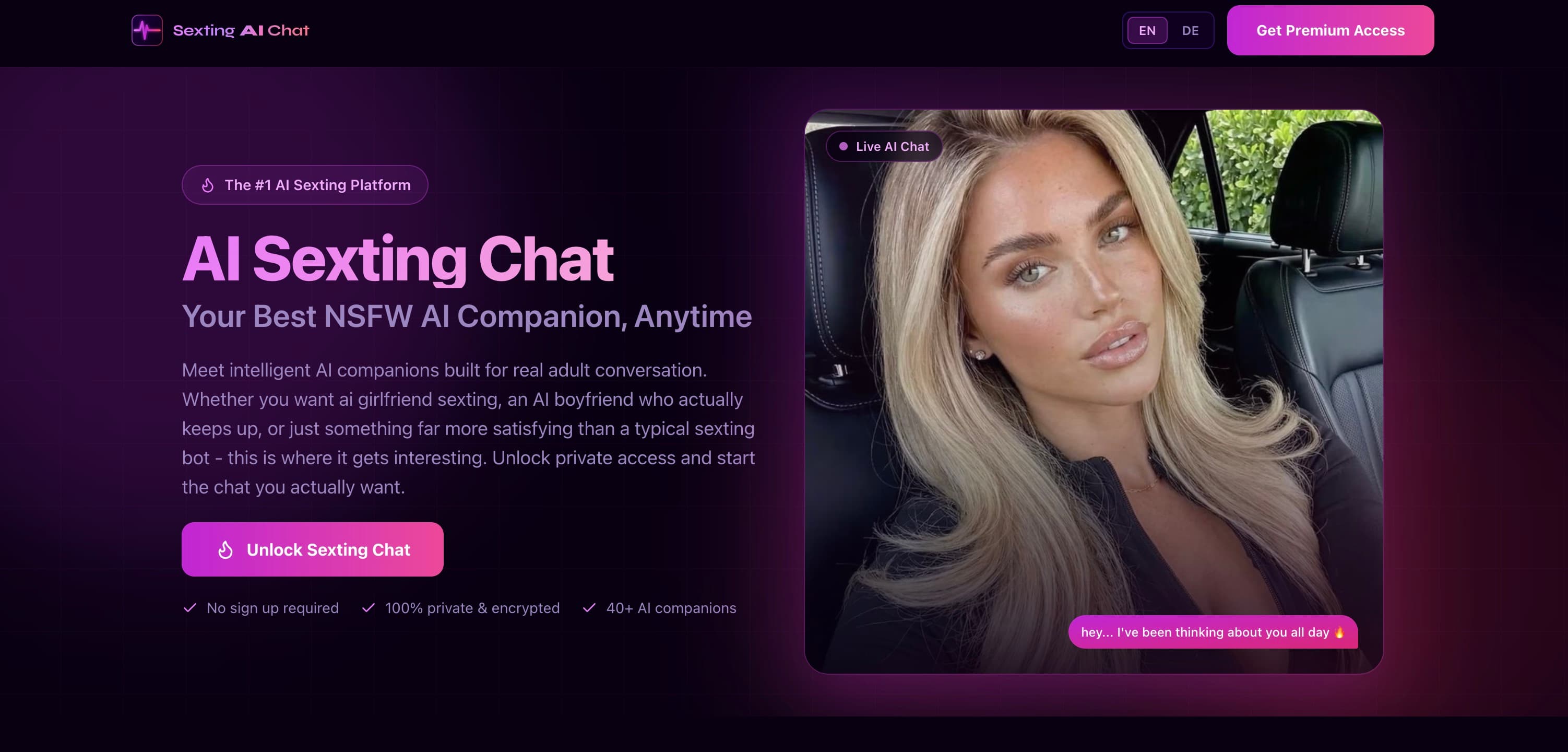 SextingAI interface screenshot