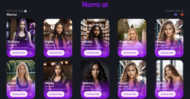 Nomi AI preview